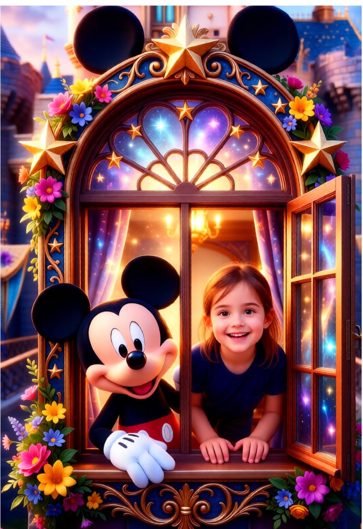 Exemplo de transformação no tema Mickey e Minnie